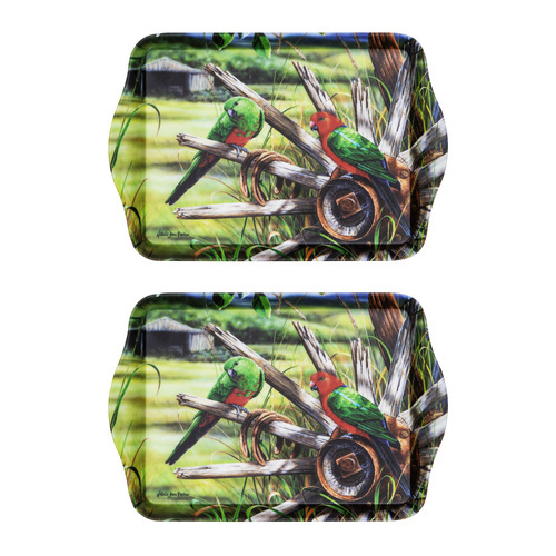 A Country Life Set of 2 King of the Countryside Melamine Scatter Trays