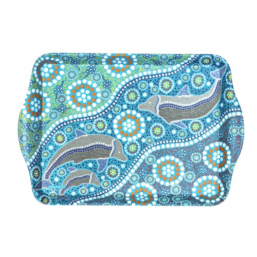 Ashdene Maarakool Art Collection Dolphins Dreaming Scatter Tray