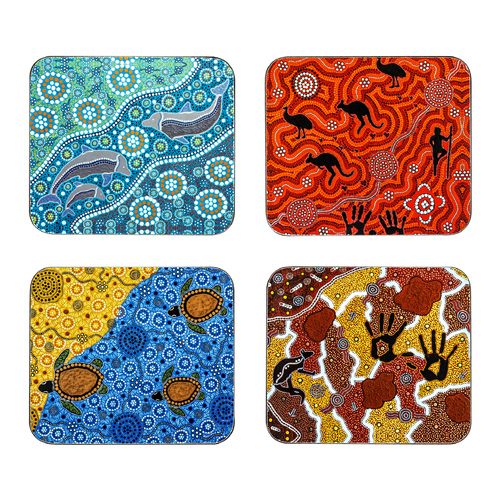 Ashdene Maarakool Art Collection Set of 4 Assorted Coasters