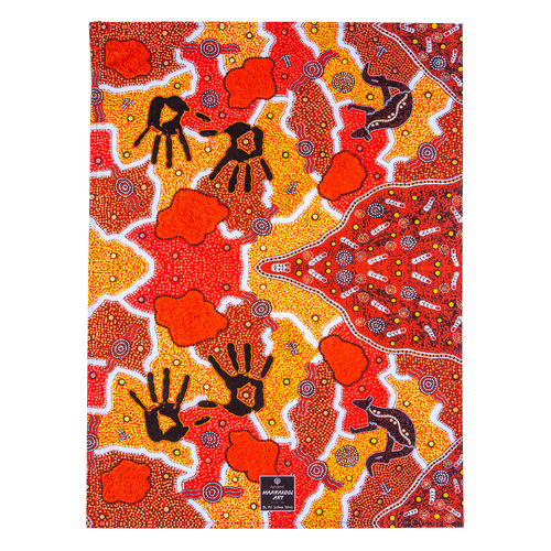 Ashdene Maarakool Art Collection Earth Assorted 2 Pack of Kitchen Towels