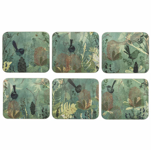 Enchanting Banksia Pack of 6 Cork-backed Coasters