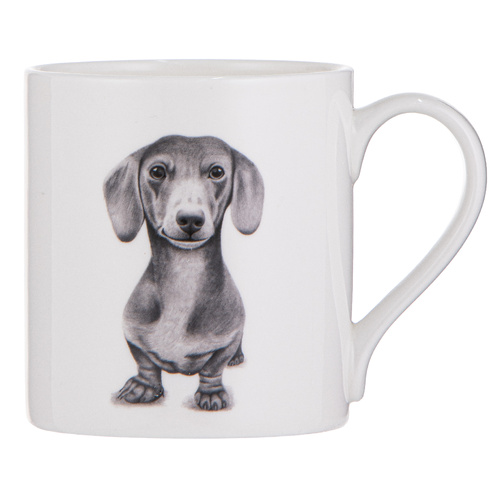 Ashdene Peeking Pups Dachshund 370ml Mug