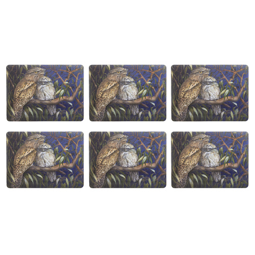 Ashdene Midnight Tawny Set of 6 Cork Backed Placemats