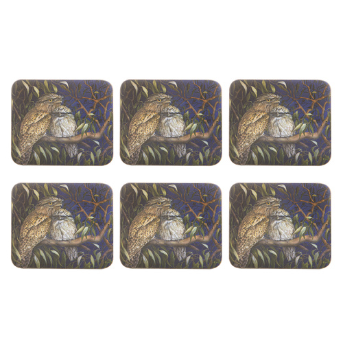 Ashdene Midnight Tawny Collection Set of 6 Cork-backed Coasters