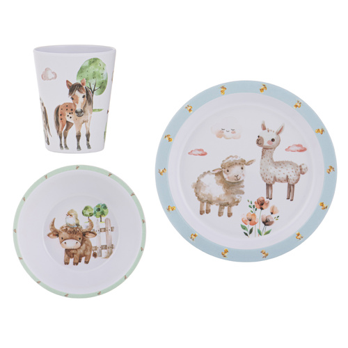 Ashdene Little Farm 3 Piece Dinner Set