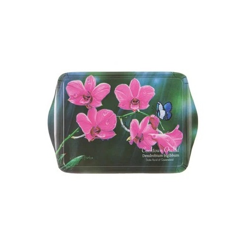 Ashdene Botanical Emblems of Australia Cooktown Orchid Melamine Scatter Tray