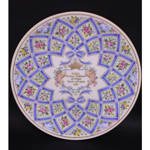 Royal Doulton H.R.H. Price William of Wales Born 21st June 1982 Plate