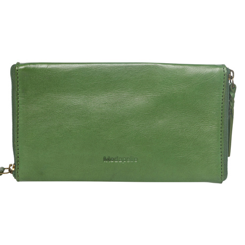 Modapelle Green Luxury Leather Collection Optical Case