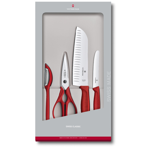 Victorinox Swiss Classic Red 4 Piece Kitchen Set
