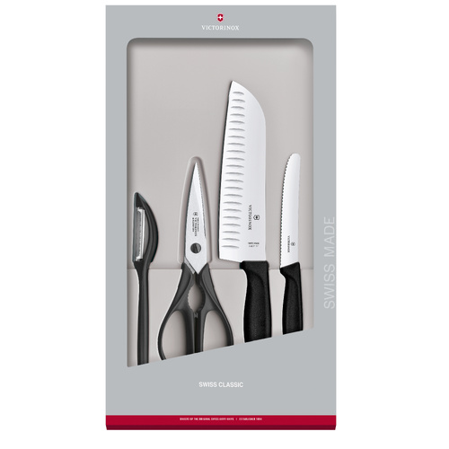 Victorinox Swiss Classic Black 4 Piece Kitchen Set