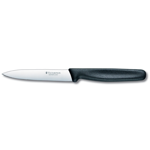 Victorinox Black 10cm Pointed Blade Paring Knife