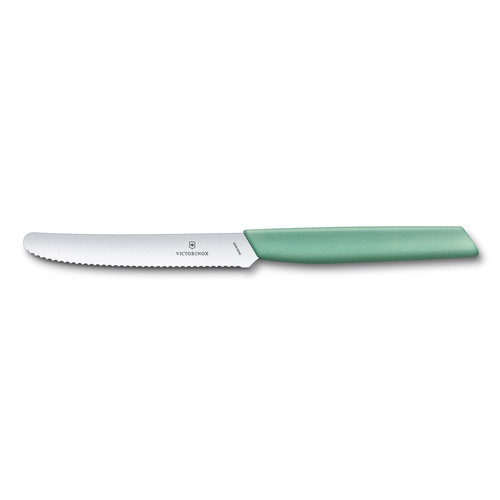 Swiss Modern Mint Wavy Edge Table Knife 6.9006.11W41