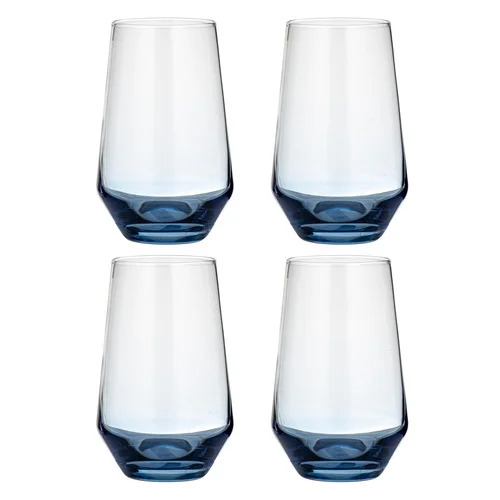 Prism Set of 4 Blue Highball Tumblers