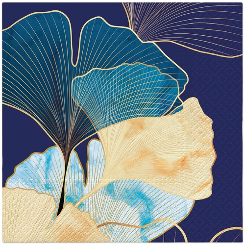  PAW Decor Collection Ginko Accents 3-ply Tissue Paper Napkin 33 x 33cm (Pack of 20)