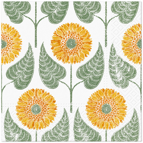 PAW Decor Collection Sunflower Pattern 3-ply Tissue Paper Napkin 33 x 33cm (Pack of 20)