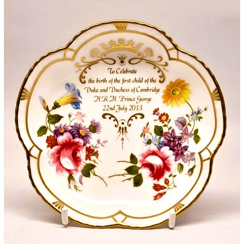 Royal Crown Derby Trinket Dish to Celebrate the Birth of the First Child of the Duke & Duchess of Cambridge
