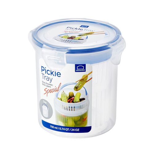 Classic Round 700ml Pickle Tray With Draining Basket