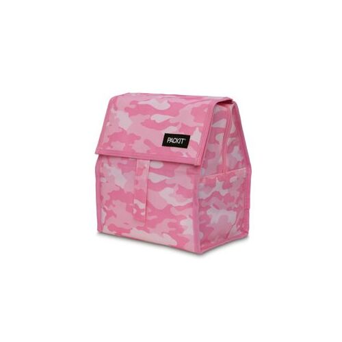 Pink Camo Freezable Non-toxic Poly Canvas Lunch Bag