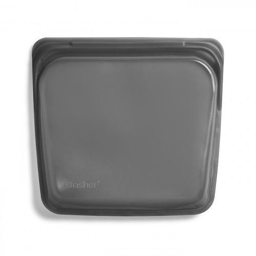 Sandwich Size Silicone Reusable Grey/Smoke 450ml Bag