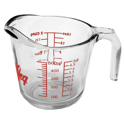 Medium Glass Measuring Jug (500ml/2 Cup)