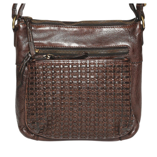 Brown Vintage Cow Leather Cross Body/Shoulder Bag