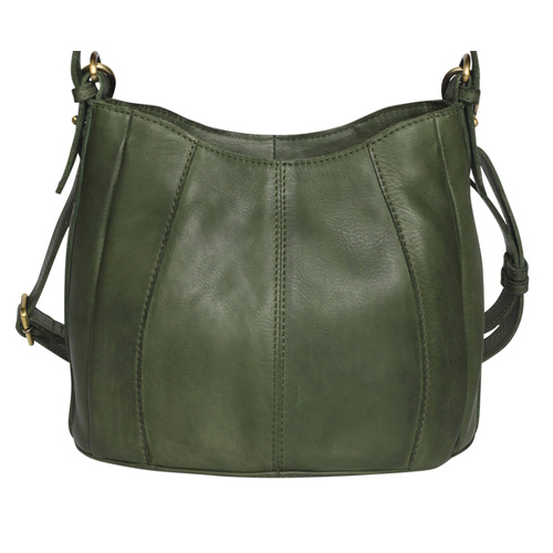 Modapelle Olive Vintage Cow Leather Cross Body / Shoulder Bag