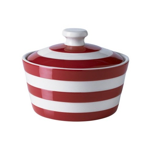 Cornish Red 14cm Round Butter Dish