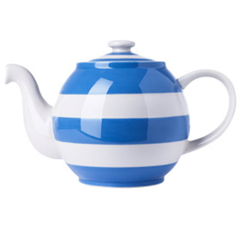Cornish Blue Small Round Betty 300ml (10oz) Teapot