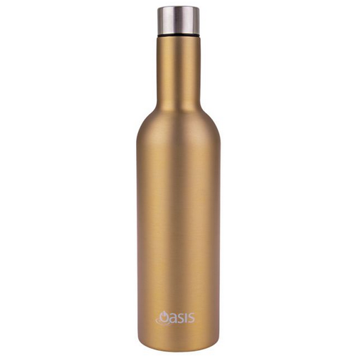 750ml Champagne Gold Stainless Steel Double Wall Insulated Wine Traveller