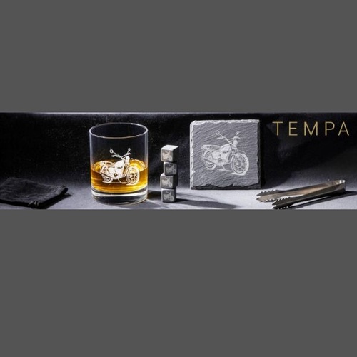Tempa 9 Piece Whisky Business 350ml Motorcycle Whisky Set