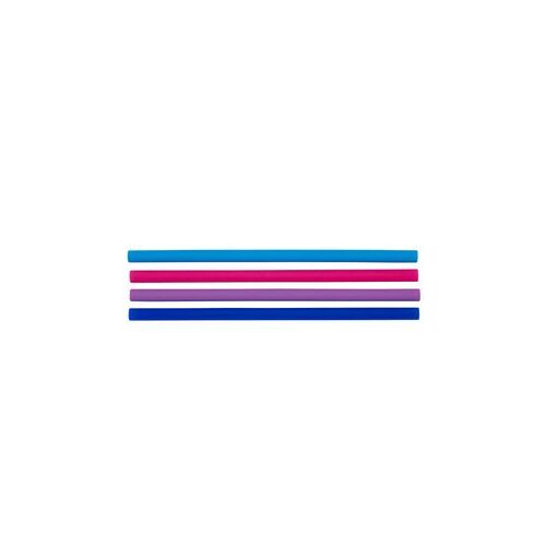 Pink Silicone Thick Smoothie Straw