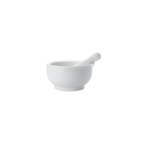 White Basics 9cm Porcelain Mortar & Pestle