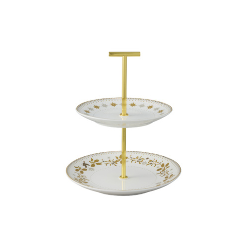 Maxwell & Williams White Christmas 2 Tier Cake Stand