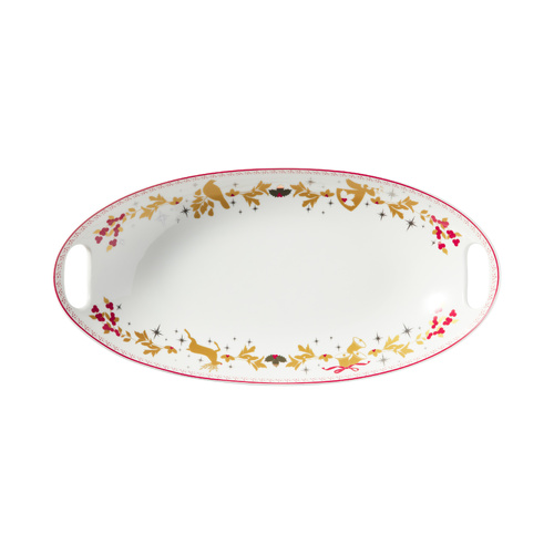 Maxwell & Williams White Christmas 2026 Handled Oval Bowl