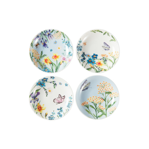 Maxwell & Williams Set of 4 Assorted Fluttering Meadow 12cm Dish