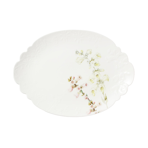 Maxwell & Williams Royal Botanic Gardens Foxglove Collection Scallop Oval Platter