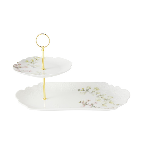 Maxwell & Williams Royal Botanic Gardens Foxglove Collection 2 Tier Entertaining Set