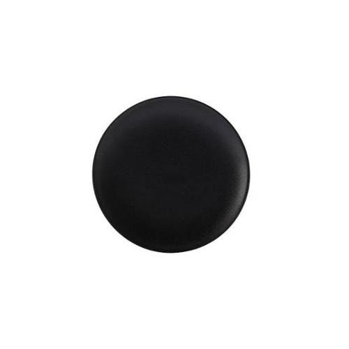 Caviar Black 20cm Porcelain Coupe Plate