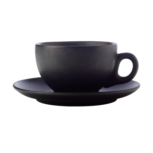 Maxwell & Williams Caviar Black 250ml Coupe Cup & Saucer