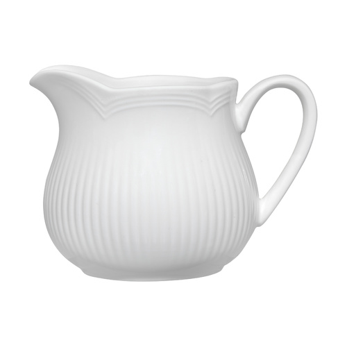 White Basics Rococo Collection 220ml Porcelain Creamer