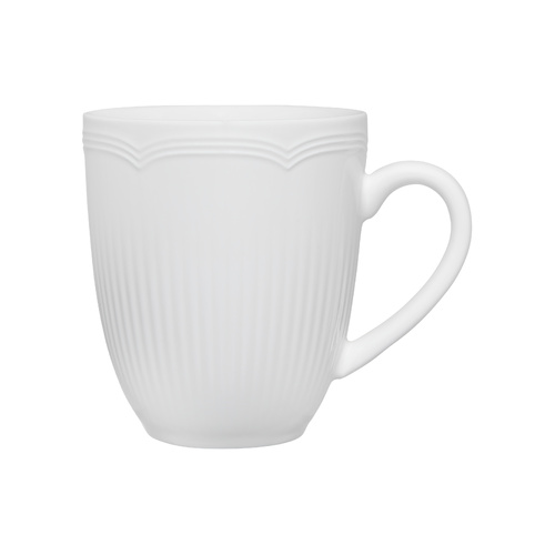 White Basics Rococo Collection 390ml Porcelain Coupe Mug