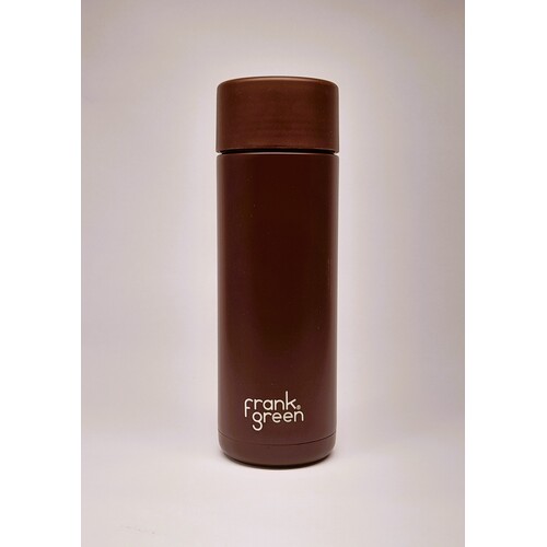 Limited Edition 595ml (20oz) Chocolate Reusable Stainless Steel Ceramic Bottle with Straw Lid