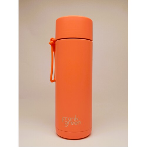Limited Edition 595ml (20oz) Sweet Peach Reusable Stainless Steel Ceramic Bottle with Straw Lid