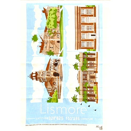 Lismore Heritage Buildings Linen/Cotton Tea Towel
