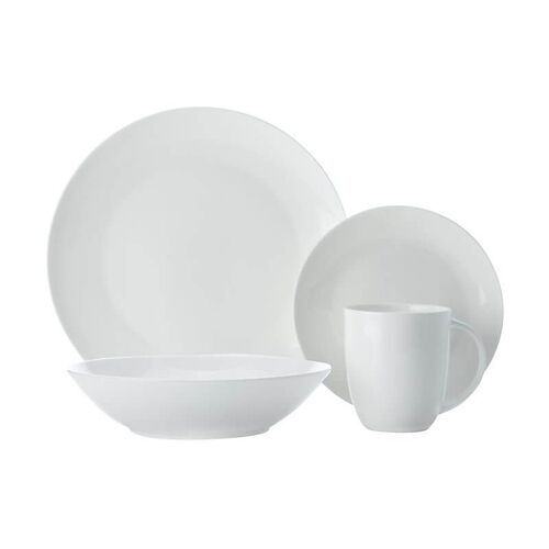 Cashmere 16 piece Resort Fine Bone China Coupe Dinner Set