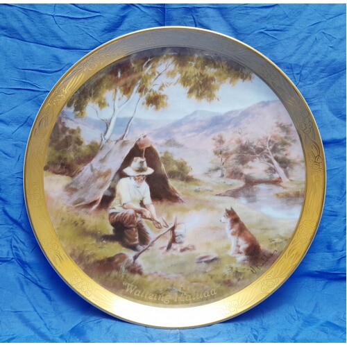 Waltzing Matilda 20cm Fine Japanese Porcelain Plate