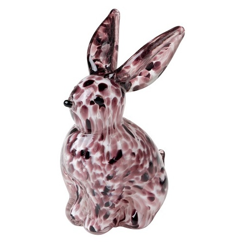 Zibo Art Glass Purple Brer Rabbit Ornament/Figurine