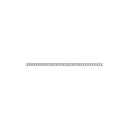 Sterling Silver 2.4mm Wide 50cm Diamond Cut Curb Link Chain