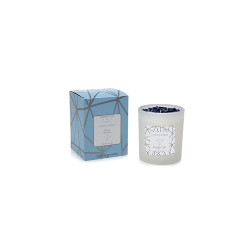 Crystal Infusions Lapis Lazuli Soy Candle (Rose, Jasmine & Sweet Orange)