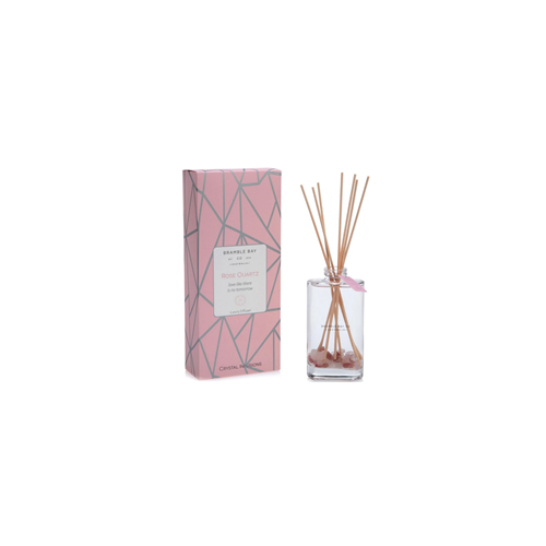 Crystal Infusions Rose Quartz Reed Diffuser (Rose & Garden Blossoms)